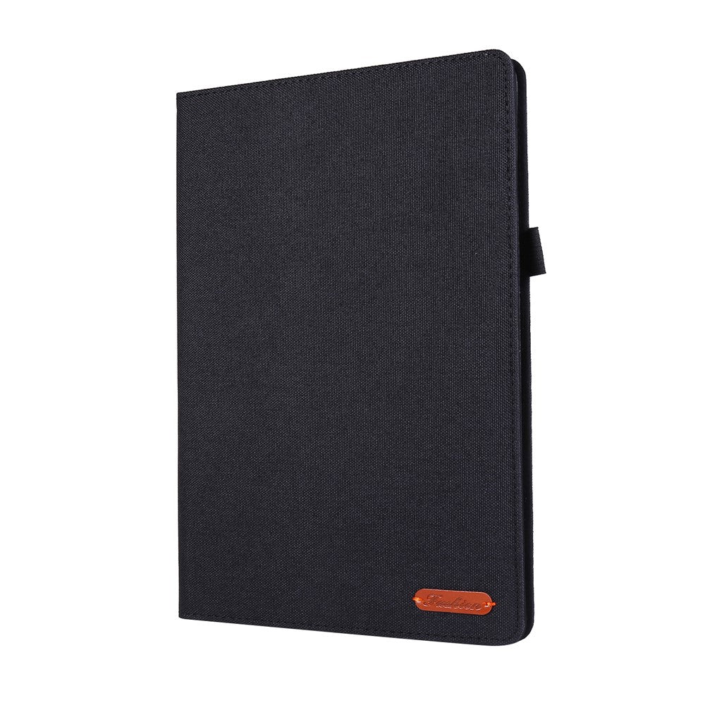 Cloth Texture Card Holder Stand Leather Case for Lenovo Tab P10 - Black - Image 3