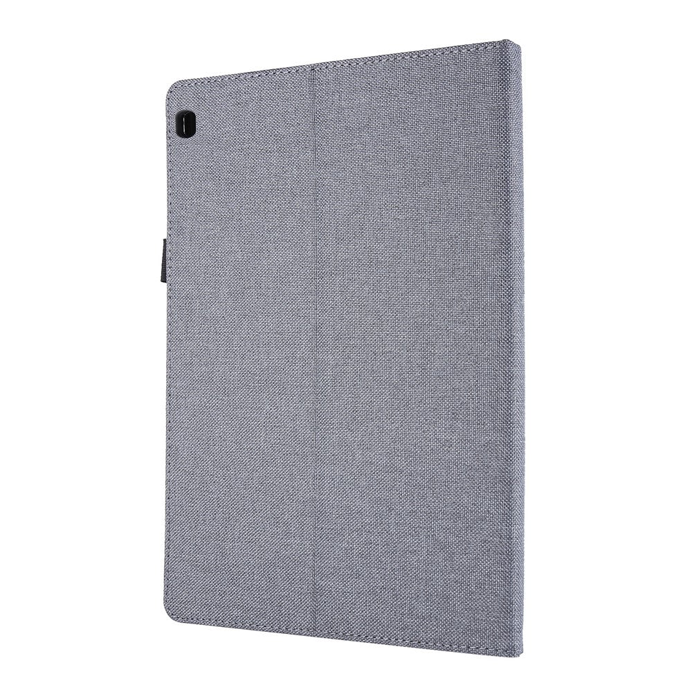 Cloth Texture Card Slots Leather Protective Case for Lenovo Tab M10 TB-X605F - Grey - Image 4