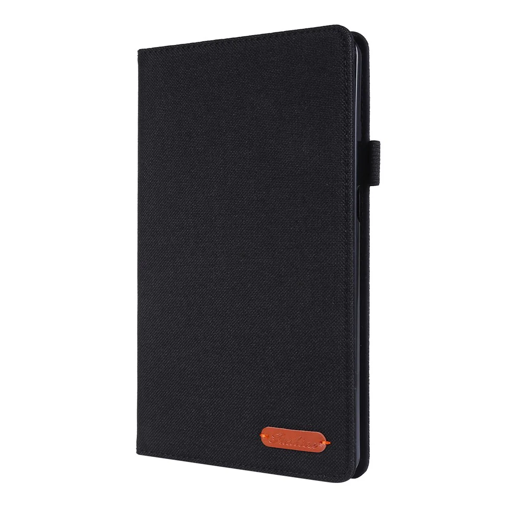 Cloth Texture Card Slots Stand Leather Cover for Lenovo Tab M8/Tab M8 (2nd Gen) - Black - Image 4