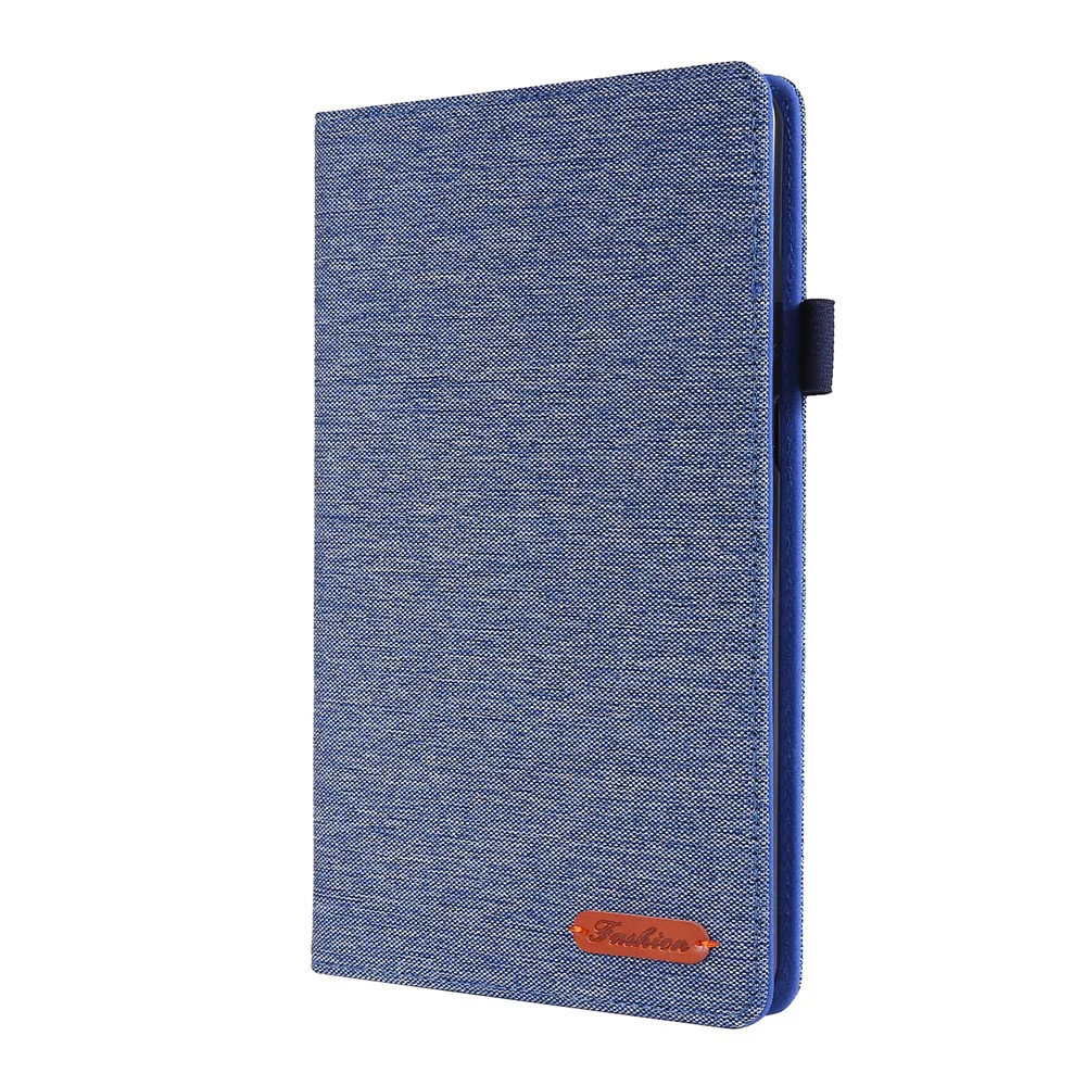 Cloth Texture Card Slots Stand Leather Cover for Lenovo Tab M8/Tab M8 (2nd Gen) - Blue - Image 4