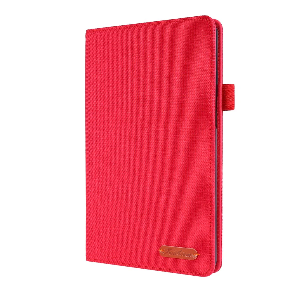 Cloth Texture Card Slots Stand Leather Cover for Lenovo Tab M8/Tab M8 (2nd Gen) - Red - Image 4