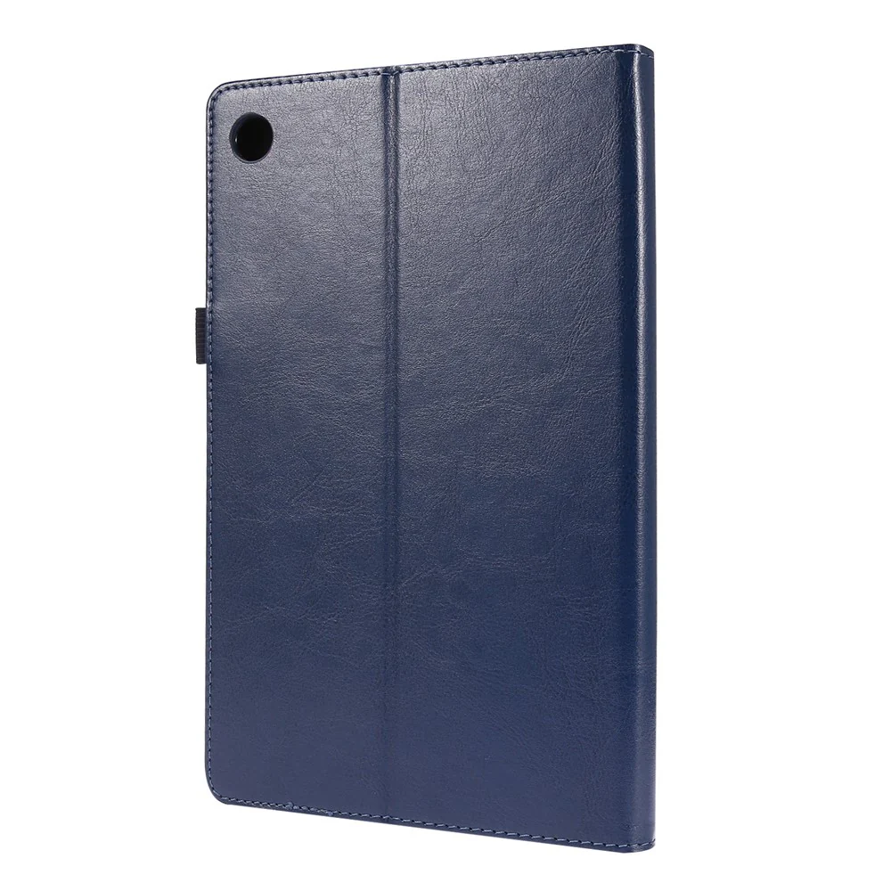 Crazy Horse Texture Leather Two-Fold Design Cover Case for Lenovo Tab M10 Plus - Blue - Image 3