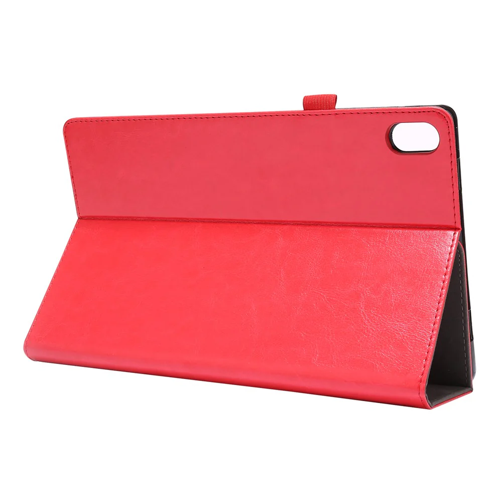 Crazy Horse Texture Two-Fold Design Leather Case for Lenovo Tab P11 / P11 5G 11-inch TB-J606F / J606X - Red - Image 7
