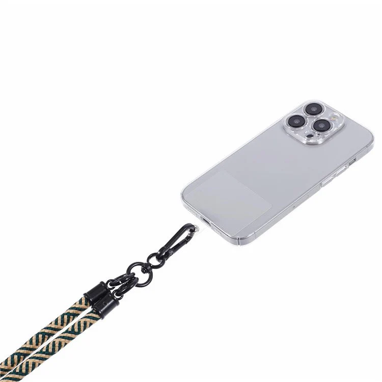 Crossbody Phone Lanyard 8mm Thickness Adjustable Phone Neck Strap with Tether Tab - Style H - Image 4