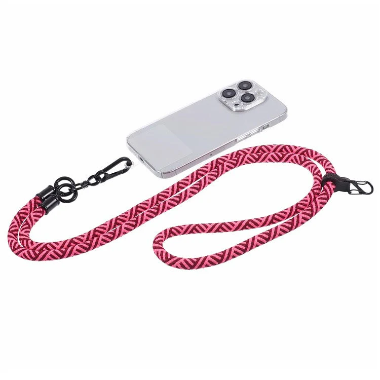 Crossbody Phone Lanyard 8mm Thickness Adjustable Phone Neck Strap with Tether Tab - Style M - Image 3