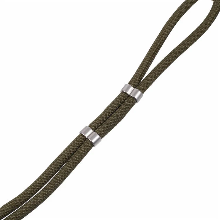 Crossbody Phone Lanyard Adjustable Silver Buckle Nylon Phone Strap with Tether Tab, Total Length: 140cm - Style G - Image 4