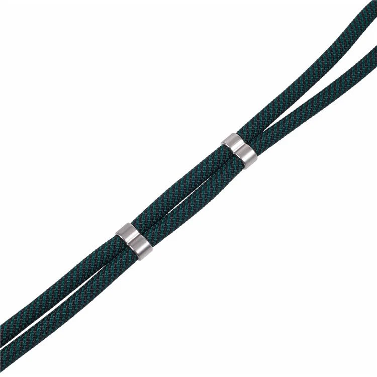Crossbody Phone Lanyard Adjustable Silver Buckle Nylon Phone Strap with Tether Tab, Total Length: 140cm - Style N - Image 4