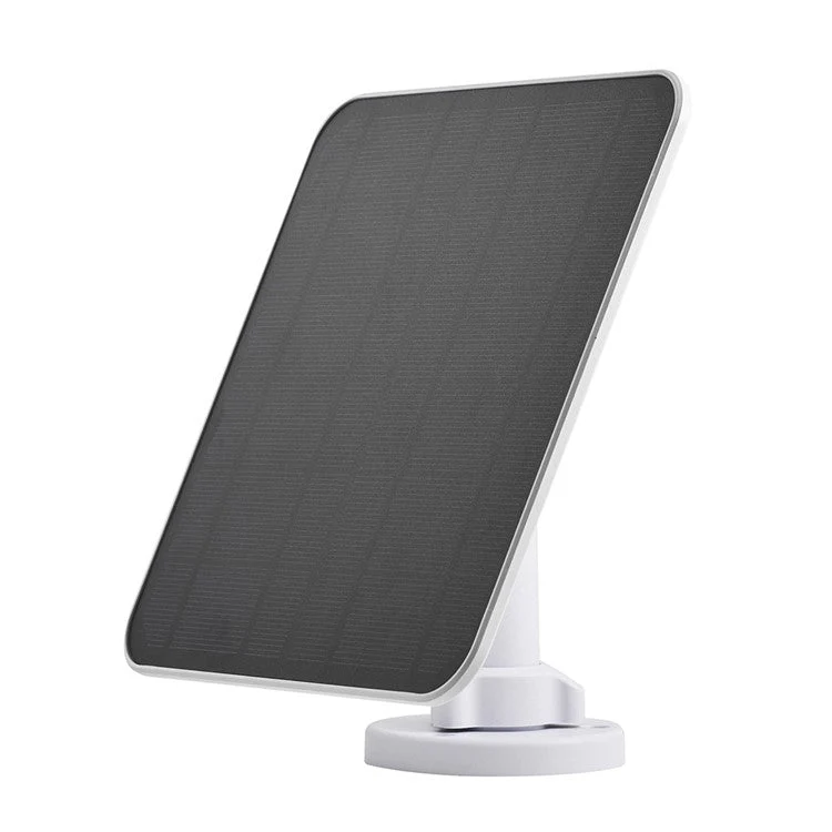 CSP5W-A 5W 5V Camera Solar Panel IP66 Waterproof Monocrystalline Solar Charger with Adjustable Bracket - White - Image 2