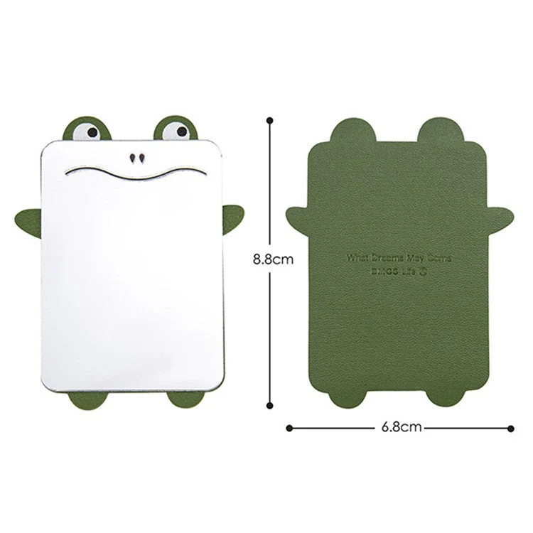 Cute Cartoon Animal Traceless Adhesive Portable Mirror on Cell Phone for Makeup - Frog - Image 7
