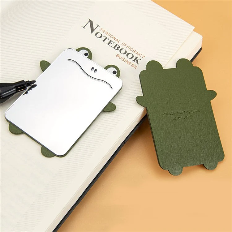 Cute Cartoon Animal Traceless Adhesive Portable Mirror on Cell Phone for Makeup - Panda - Image 4