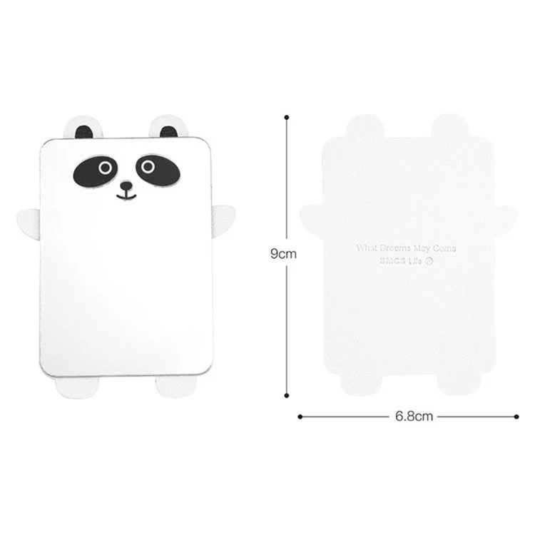Cute Cartoon Animal Traceless Adhesive Portable Mirror on Cell Phone for Makeup - Panda - Image 7