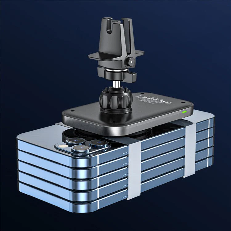 CW19S 360 Degree Rotation Car Air Vent Clip Magnetic Wireless Charger Bracket for Mobile Phone - Image 3