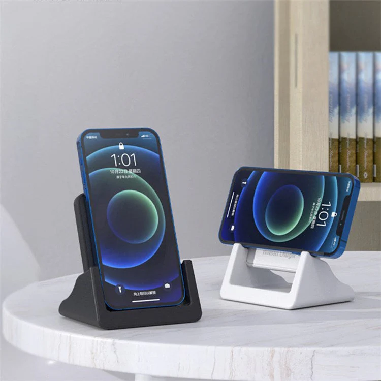 CY-600 15W Fast Charging Dock Vertical Wireless Charger for Apple Xiaomi Samsung (1st Generation) - Black - Image 2