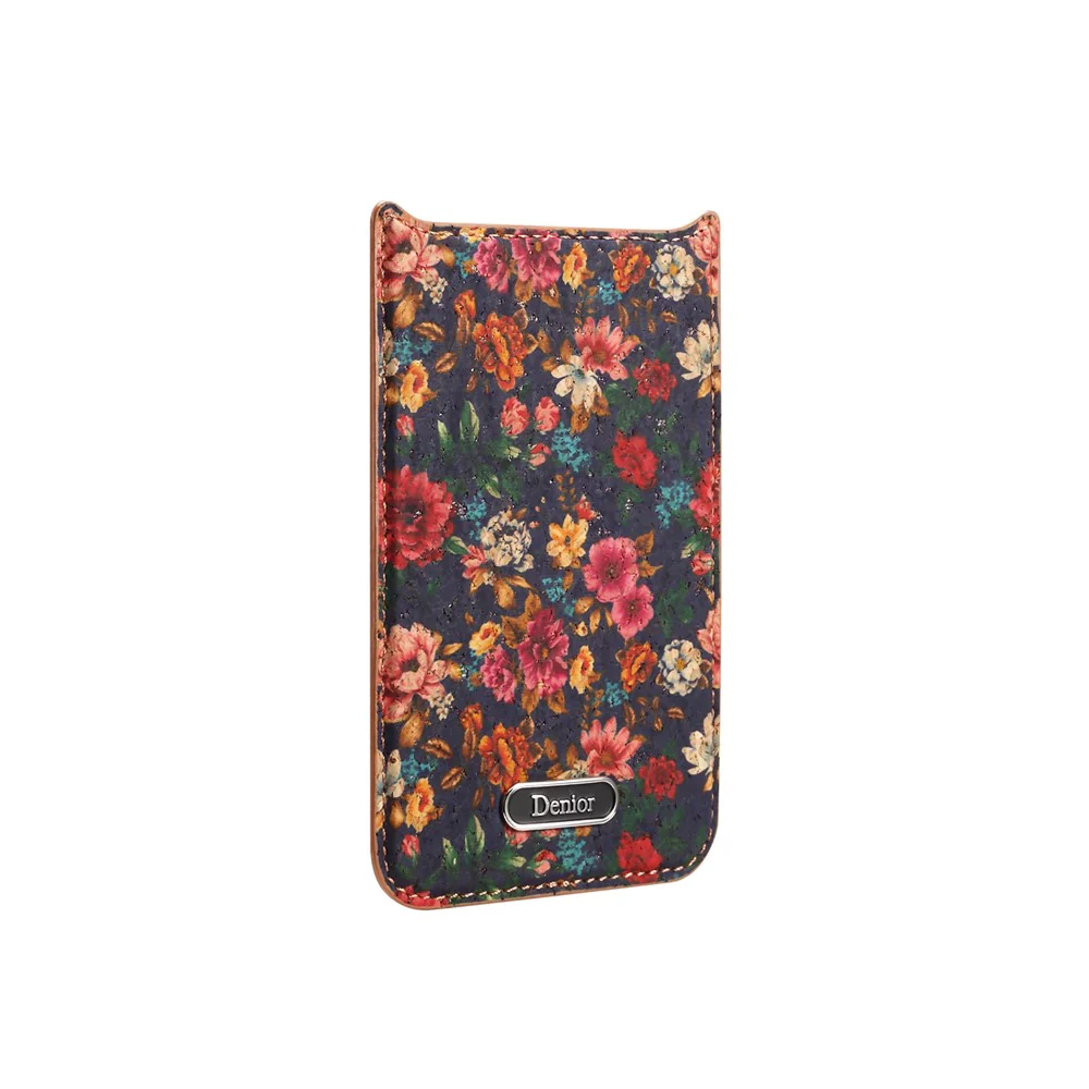 DENIOR A24 For iPhone 17 Pro Max Case Compatible with MagSafe Flower Leather PC TPU Phone Cover with Detachable Back Panel - Peony Purple - Image 7