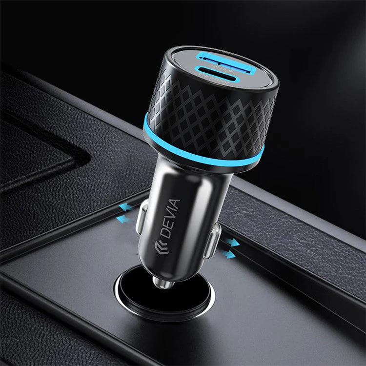 DEVIA EA135 Extreme Speed Series Car Charger PD 30W+QC Fast Charging Cigarette Lighter Adapter - Image 5