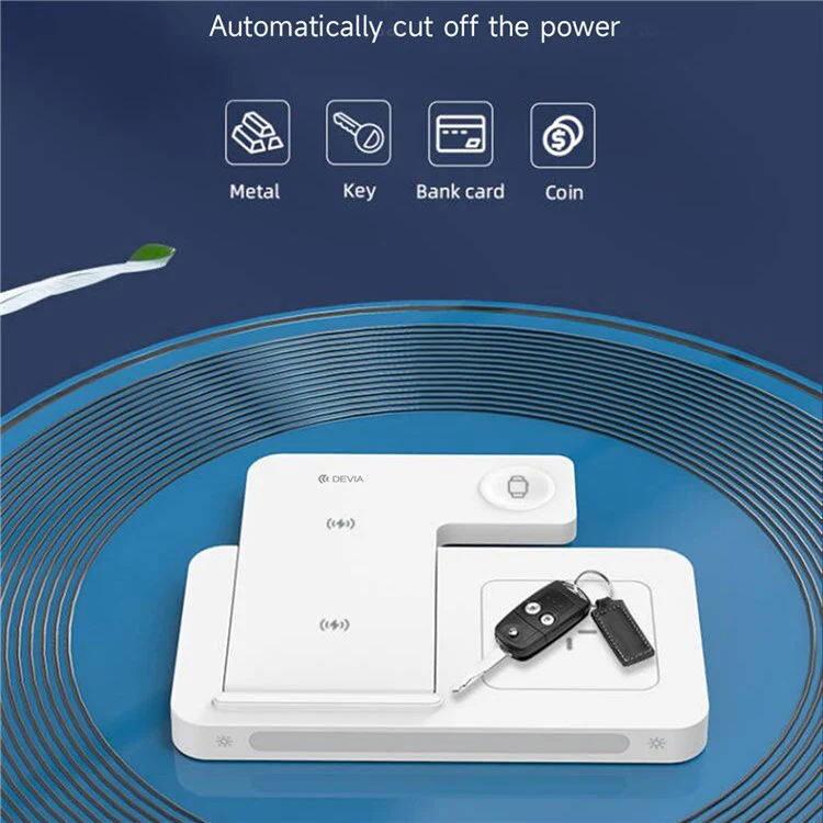DEVIA Smart Series 3 in 1 Wireless Charging Stand Dock Fast Wireless Charging - Image 4