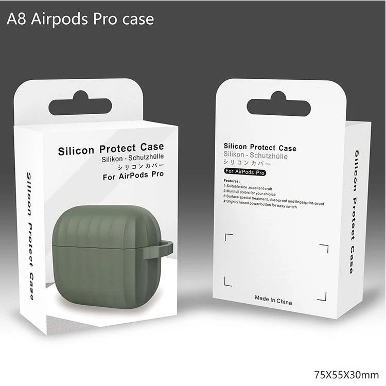 DIROSE A8 Shockproof Protective Silicone  Earphone Case Cover [Supporting Wireless Charging] for AirPods Pro - Pink - Image 2