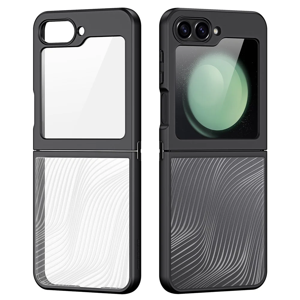 DUX DUCIS Aimo Series For Samsung Galaxy Z Flip7 FE 5G / Z Flip6 5G Black Case Drop Proof TPU+PC Phone Cover (REACH Certification) - Image 2