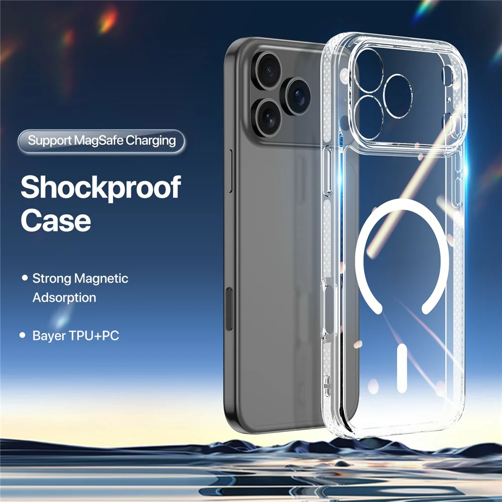 DUX DUCIS Clin Series for iPhone 17 Pro Max Case PC + TPU Clear Magnetic Phone Cover Compatible with MagSafe - Image 4