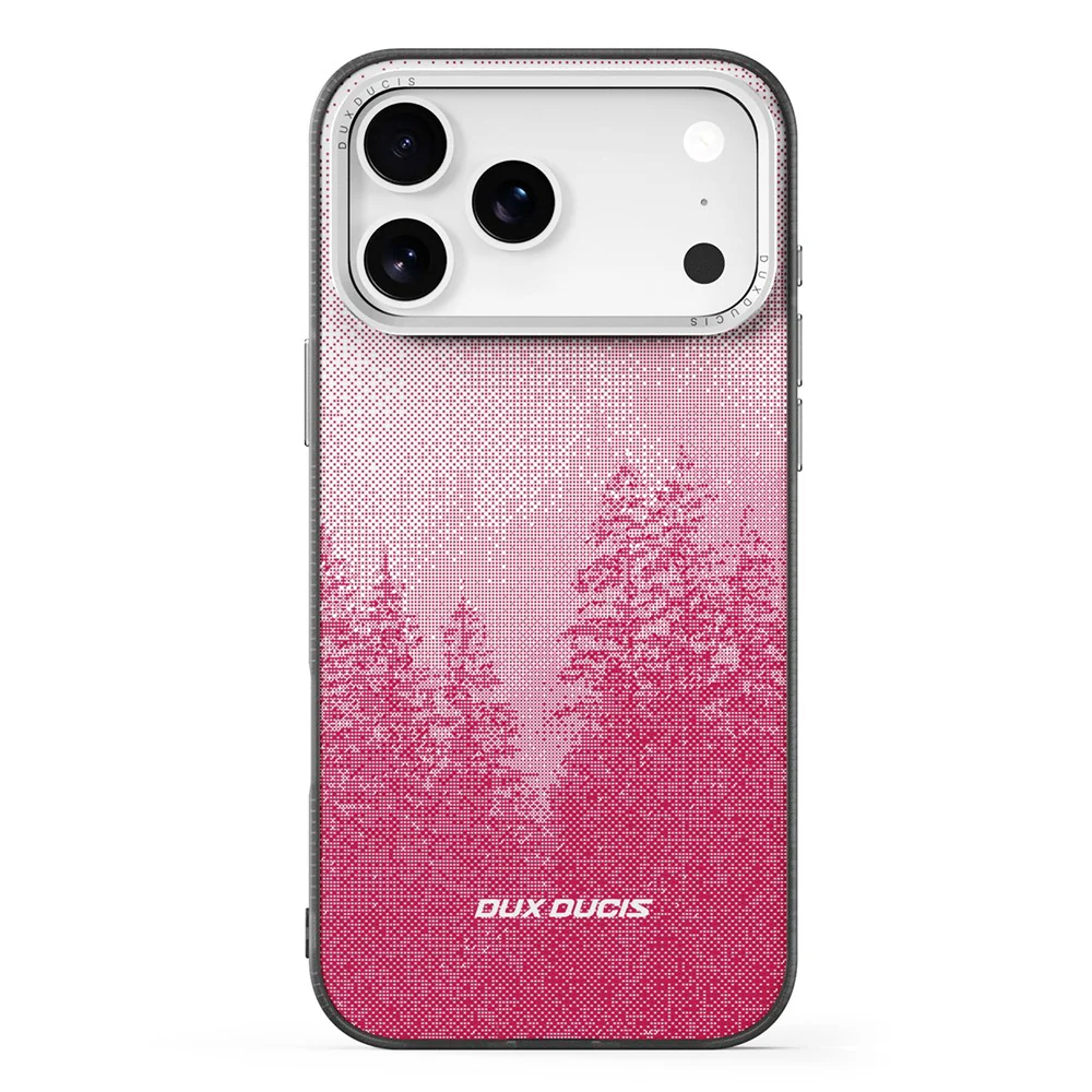 DUX DUCIS Moro Series For iPhone 17 Pro Max Case Compatible with MagSafe UV Pattern Leather + PC + TPU Phone Cover - Red - Image 2