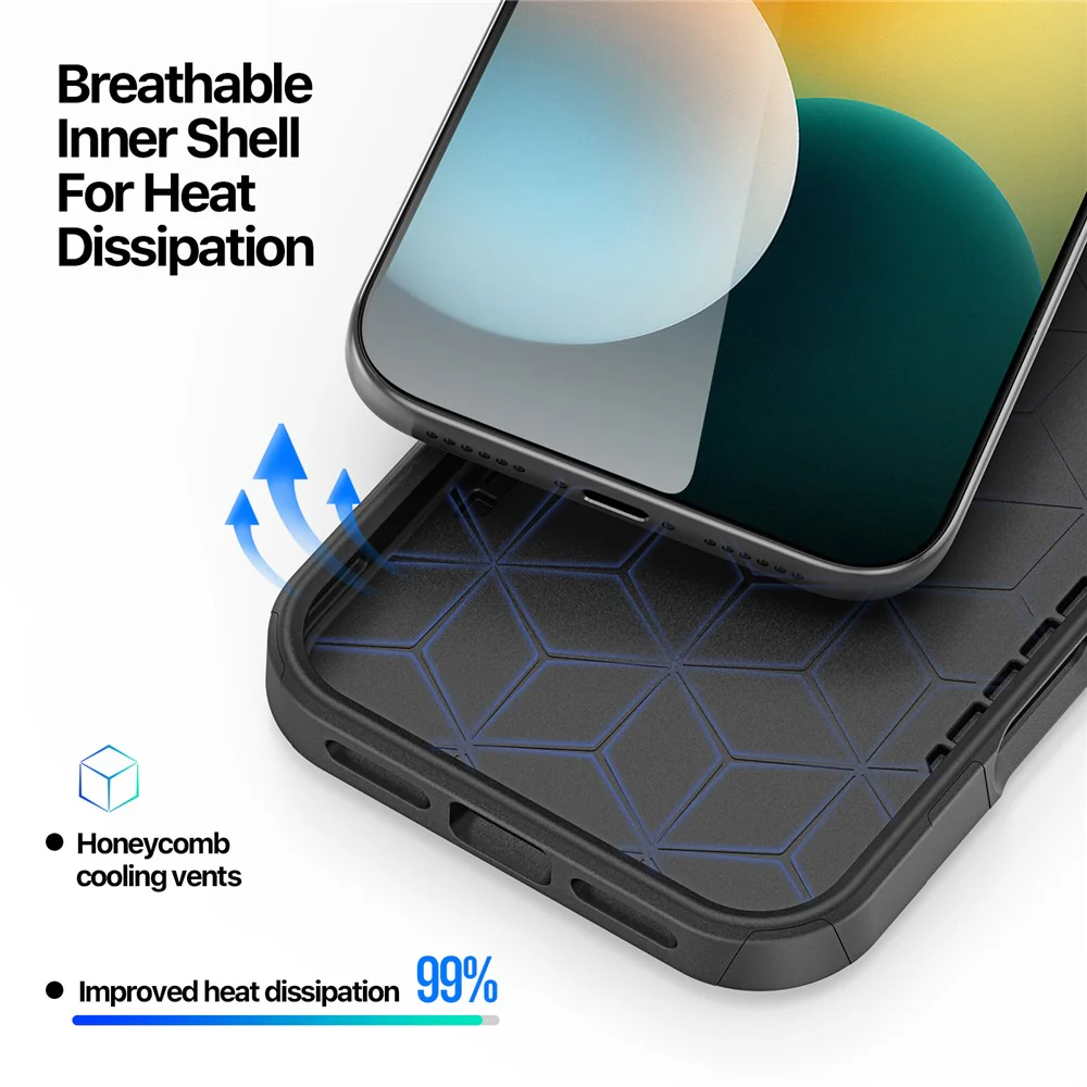 DUX DUCIS SHLD Series For iPhone 17 Pro Max Magnetic Case 10FT Drop Protection PC + TPU Phone Cover - Umbra Pattern - Image 8