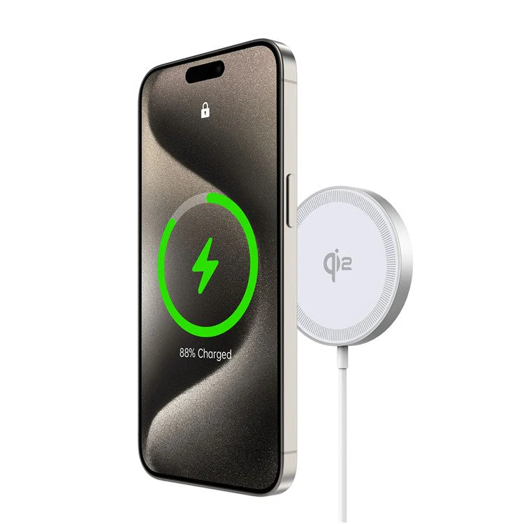 DUZZONA W18 Qi2 15W Fast Charging Magnetic Wireless Phone Charger for iPhone 16 Series / AirPods 4 - Image 4