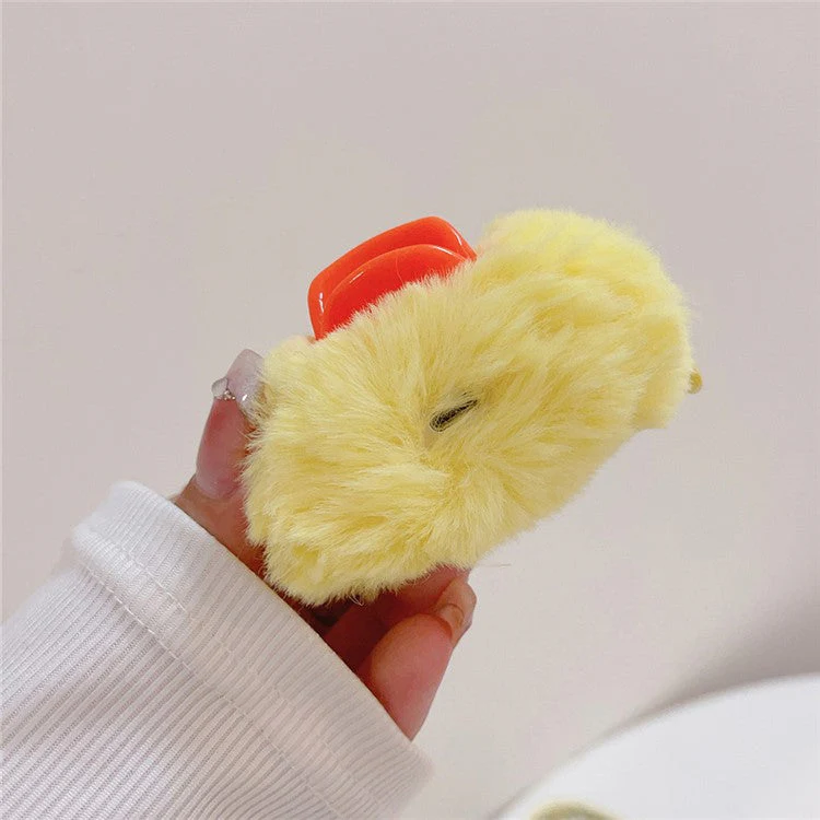 Earphone Case for AirPods with Charging Case (2016) / (2019) / AirPods with Wireless Charging Case (2019) Plush Earbud Cover - Cute Duck - Image 4