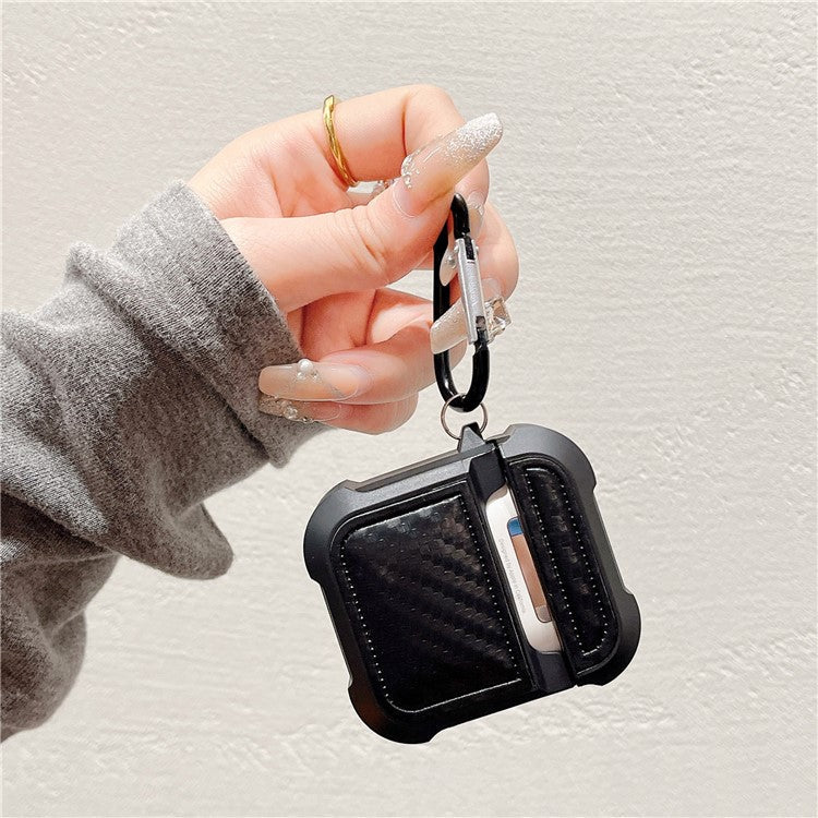Earphone Cover for AirPods with Charging Case (2016) / (2019) / AirPods with Wireless Charging Case (2019) Earphone Sleeve with Anti-Lost Buckle - Image 3