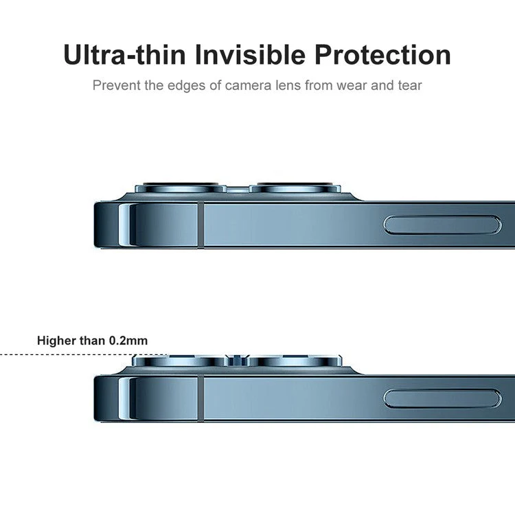 ENKAY HAT PRINCE 0.2mm Ultra High Clear 9H Hardness Tempered Glass Back Camera Lens Screen Protector Film (2Pcs/Group) for iPhone 13 / 13 mini - Image 4
