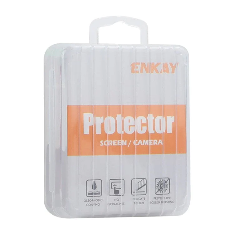 ENKAY HAT PRINCE 1 Set For iPhone 16 / 16 Plus Camera Lens Protector Tempered Glass+Aluminum Alloy Lens Film - Navy Blue - Image 6