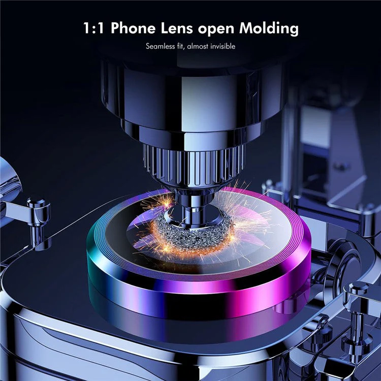 ENKAY HAT PRINCE 1Set For iPhone 16 Pro / 16 Pro Max Camera Lens Protector AR Anti-Reflection Lens Film - Gold - Image 3