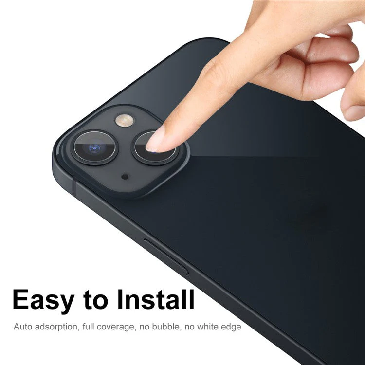 ENKAY HAT PRINCE 2 Sets for iPhone 14 6.1 inch / 14 Plus Camera Lens Protector 0.2mm Full Glue Tempered Glass Film (2Pcs / Set) - Image 5