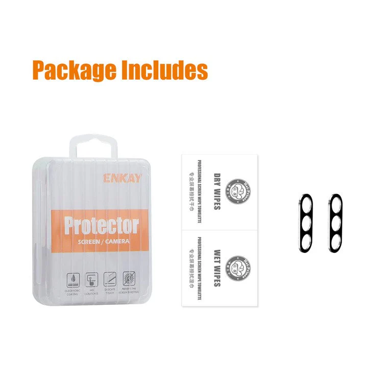 ENKAY HAT PRINCE 2Pcs For Samsung Galaxy M35 5G Camera Lens Film Integrated Tempered Glass Lens Protector - Black - Image 6
