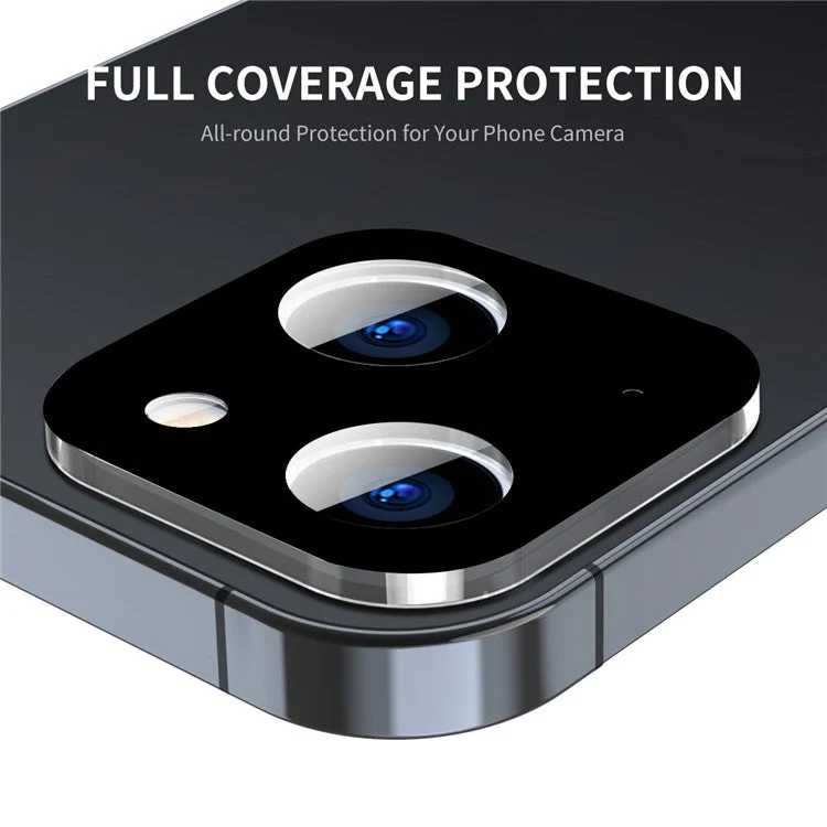 ENKAY HAT PRINCE For iPhone 13 6.1 inch / 13 mini 5.4 inch Camera Lens Tempered Glass Film Full Cover Silk Printing Lens Protector - Image 2