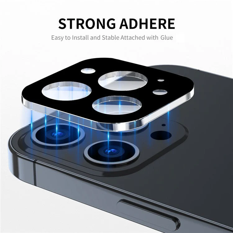 ENKAY HAT PRINCE For iPhone 13 Pro 6.1 inch / 13 Pro Max 6.7 inch Full Cover Rear Camera Lens Protector Silk Printing Anti-scratch Tempered Glass Lens Film - Image 3
