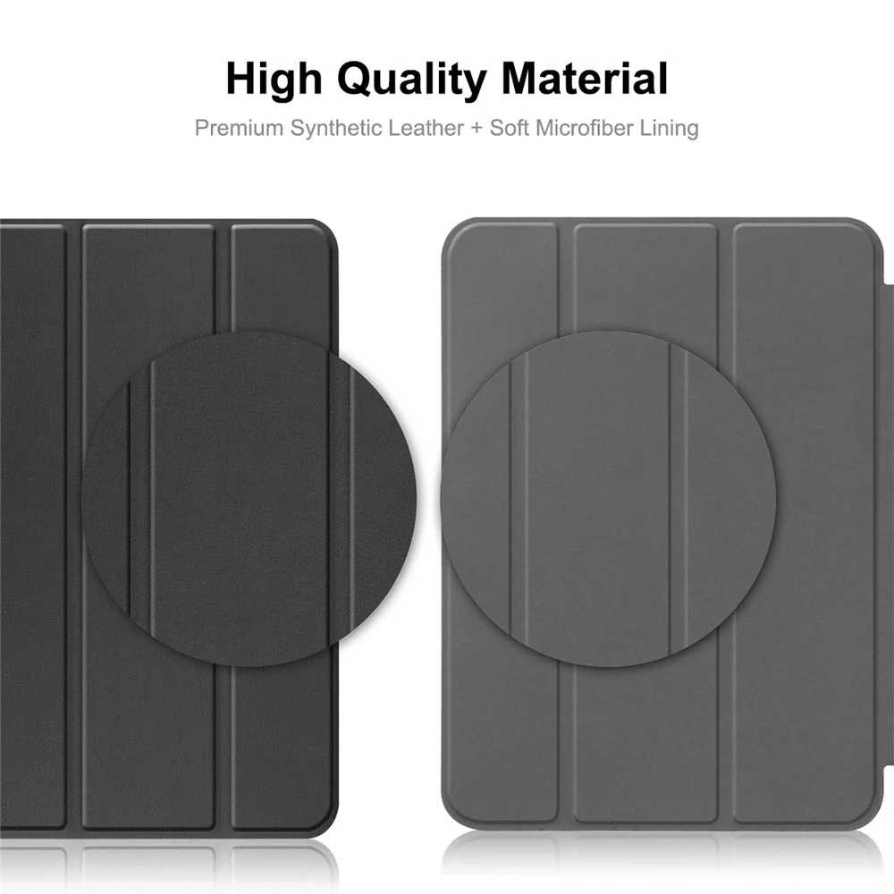 ENKAY HAT PRINCE For Lenovo Tab P11 Pro Gen 2 11.2" (2022) Protective Case PU Leather + PC Shockproof Cover Trifold Stand Tablet Case with Pencil Slot Support Auto Wake  /  Sleep - Black - Image 7