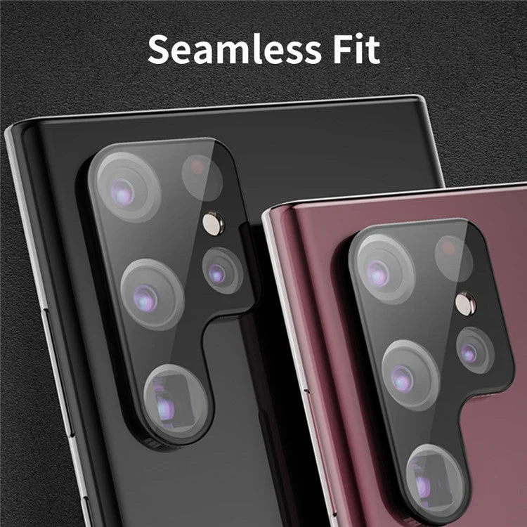ENKAY HAT PRINCE For Samsung Galaxy S22 Ultra 5G Full Glue Ultra Clear Camera Lens Protector Tempered Glass Protective Film - Transparent - Image 4