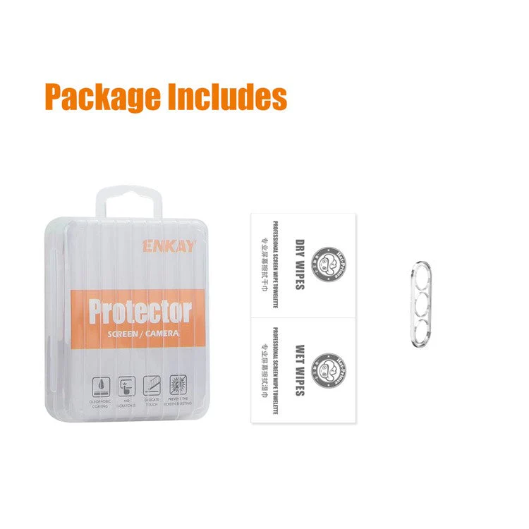 ENKAY HAT PRINCE for Samsung Galaxy S24 FE Camera Lens Protector 0.2mm 9H Tempered Glass Lens Film - Transparent - Image 6