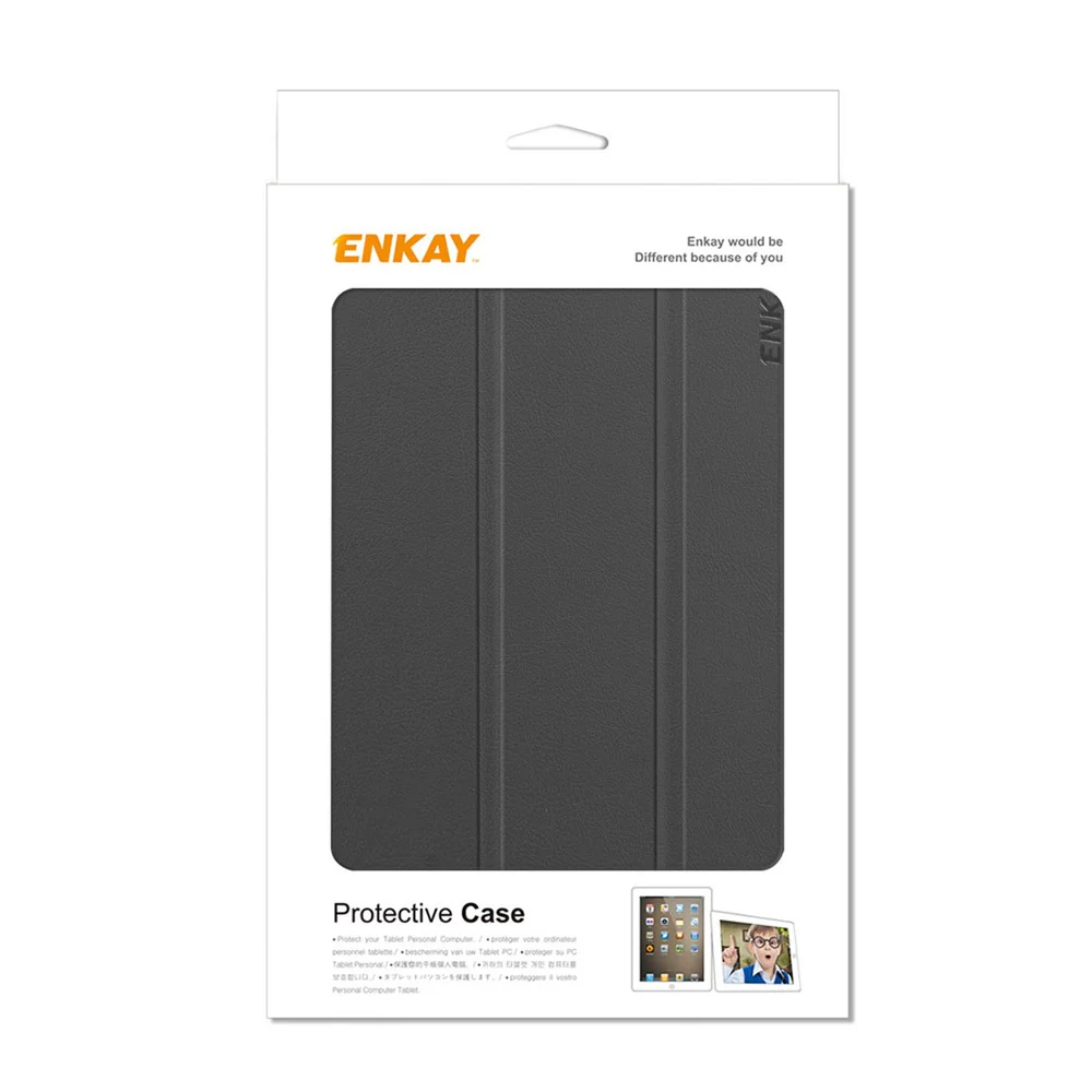 ENKAY HAT PRINCE Full Coverage Shock-Proof Tri-fold PU Leather + Hard PC Inner Tablet Stand Case for Lenovo Tab M7 (2nd Gen) / (3rd Gen) - Baby Blue - Image 7