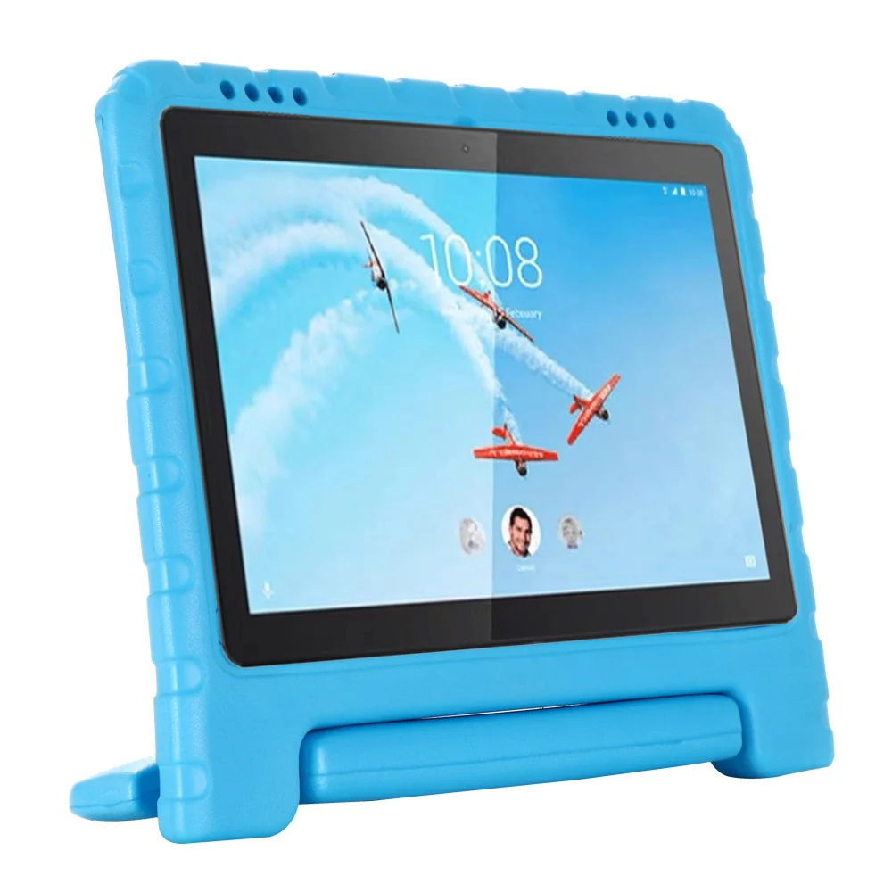 EVA Foam Shockproof Protective Tablet Covering with Kickstand for Lenovo Tab E10 - Blue - Image 3