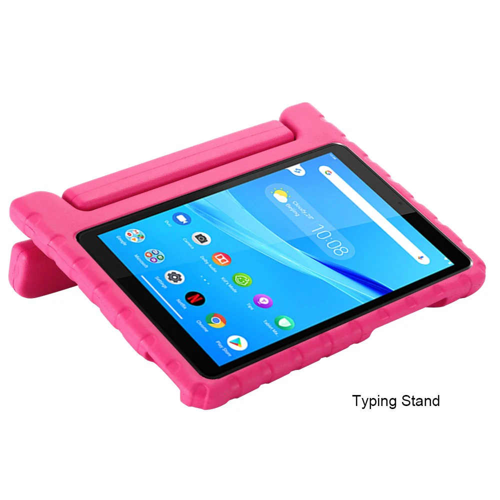 EVA Foam Shockproof Tablet Case with Handle Kickstand for Lenovo Tab M8 TB-8705F/Tab M8 (3rd Gen) - Rose - Image 5