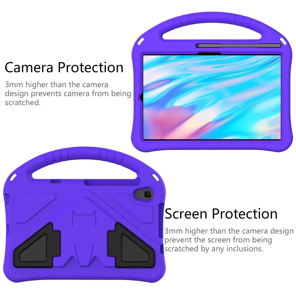 EVA Tablet Case with Pen Slot for Lenovo Tab M8 TB-8505 / Tab M8 (4th Gen) 2024 TB-301XU / M8 (4th Gen) 2023 TB-300FU - Purple - Image 3
