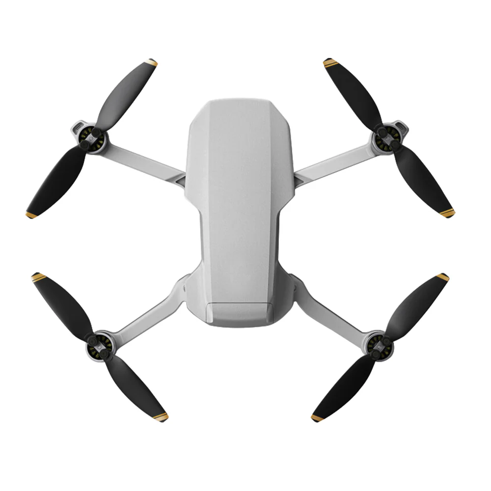 EWB8196_3 EWB8203_3 EWB8204_3 4 Pairs Low-Noise Propeller Replacement for DJI Mavic Mini 2 - Gold Edge - Image 3