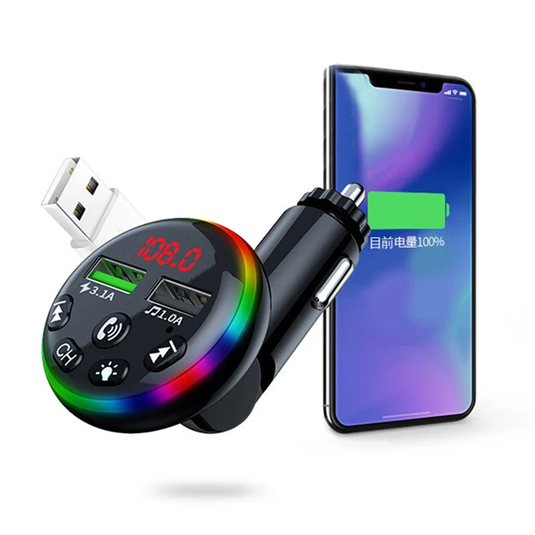 F13 Car Bluetooth 5.0 Receiver MP3 Player Adapter HiFi Sound Music Player Hands-free Call Function Car Charger for Phone Tablets and Other Devices - Image 8