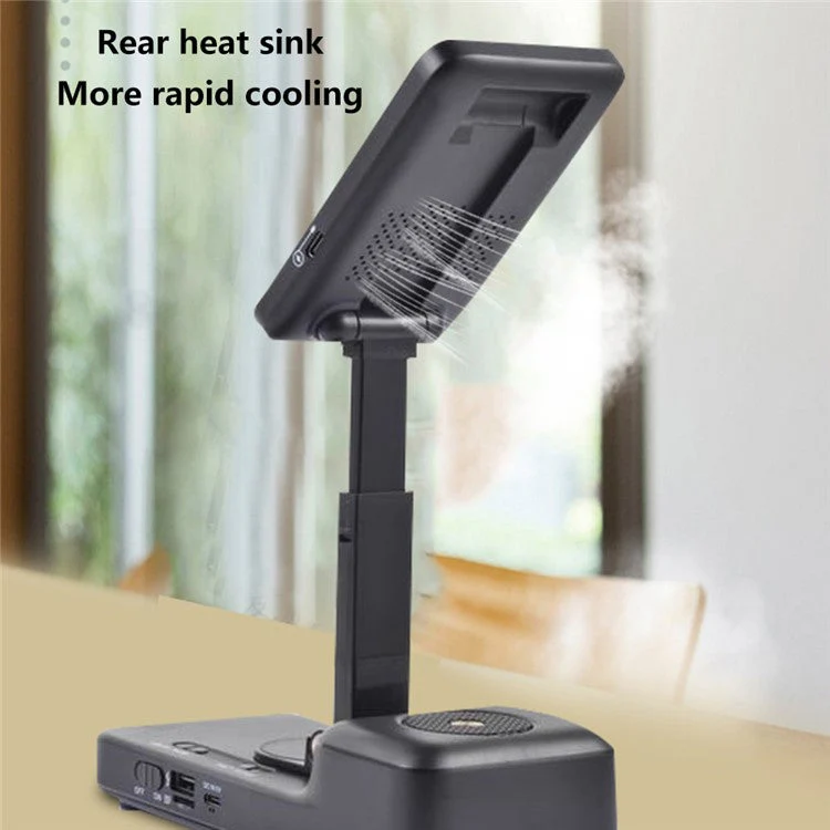 F21 Wireless Charger 15W Charging Station with Bluetooth Speaker Breathable Phone Holder - Image 7