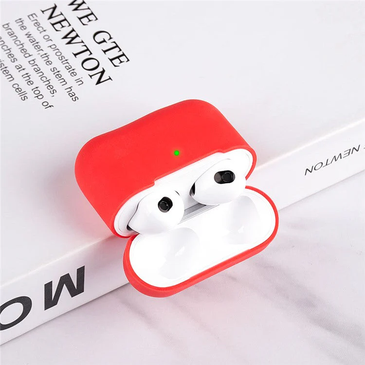 For AirPods 3 Solid Color Bluetooth Earphone Silicone Protective Case Cover - Pink - Image 2
