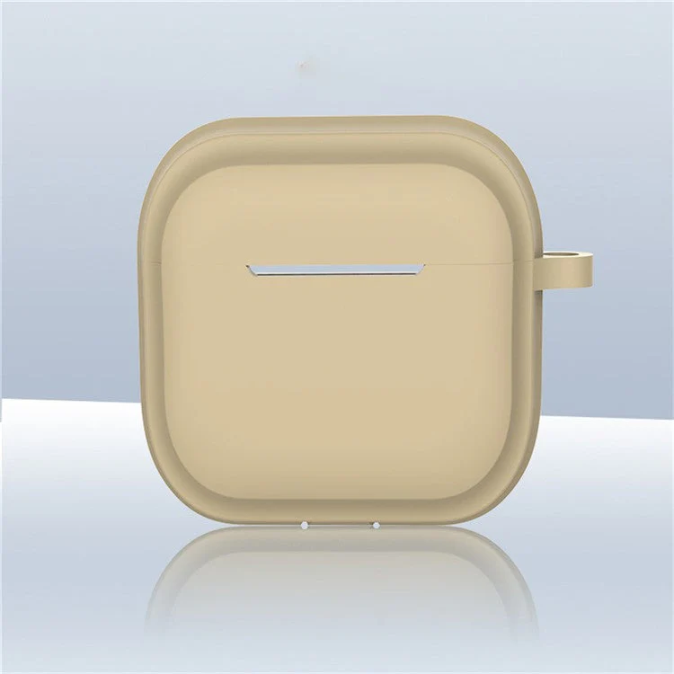 For AirPods 4 Case Bluetooth Earphone Silicone Case Protective Cover with Bamboo Shape Lanyard - Milk Tea Dopamine Lanyard - Image 2