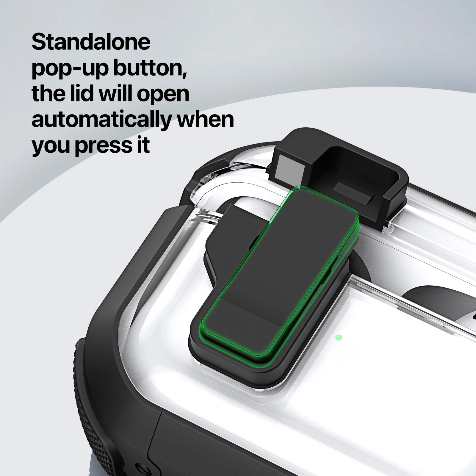 For AirPods 4 Earphone Case DUX DUCIS PECN Series PC+TPU Case Bluetooth Earphone Cover with Hook - White - Image 3