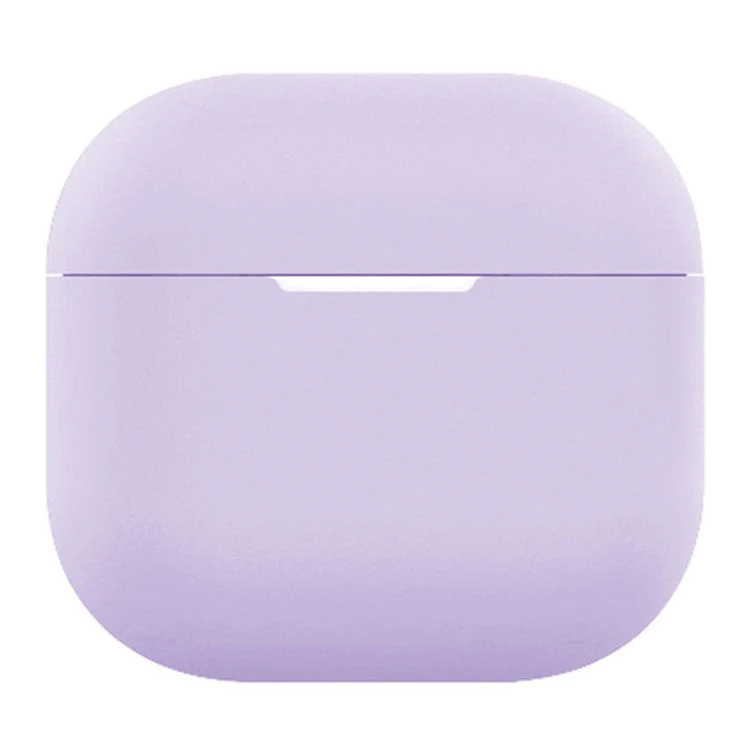 For AirPods 4 Silicone Case Bluetooth Earphone Anti-Scratch Protective Cover - Light Purple