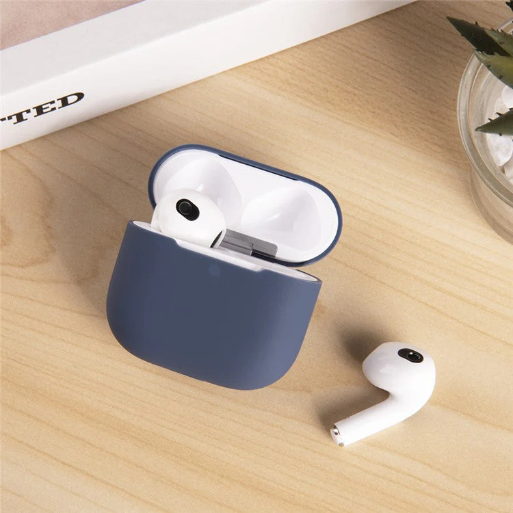 For AirPods 4 Silicone Case Bluetooth Earphone Anti-scratch Protective Cover - Red - Image 2